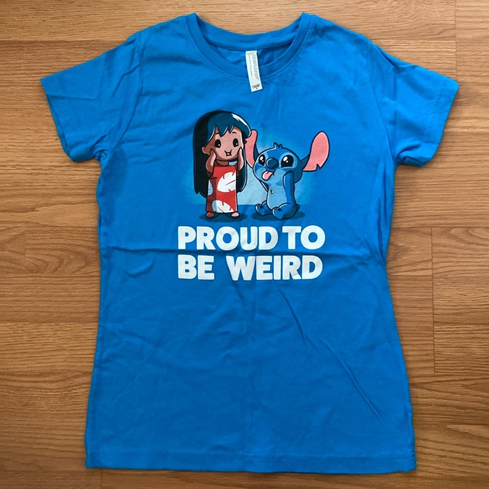 ❤️ Disney’s Lilo and Stitch Blue T-shirt Tee NWOT